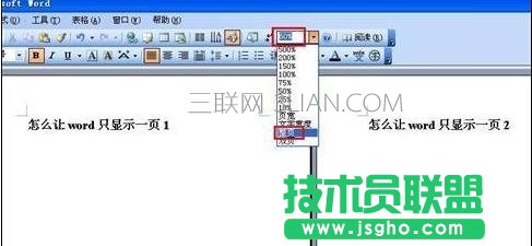 如何设置word只显示一页