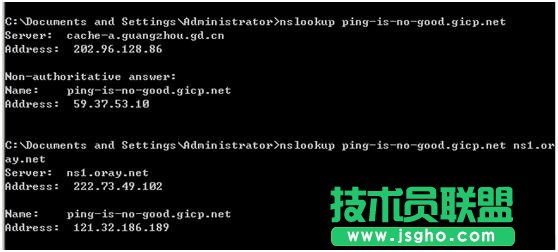 为什么PING域名得到IP与实际公网IP不符