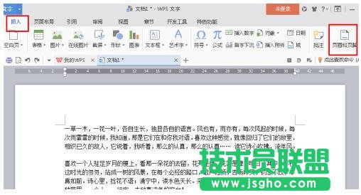 WPS2016如何设置个性页眉页脚