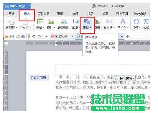 WPS2016如何设置个性页眉页脚