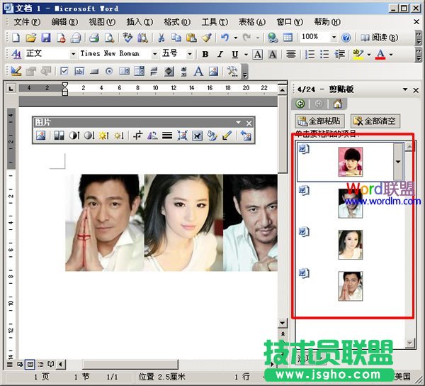 所以图片都存储在剪切板里面