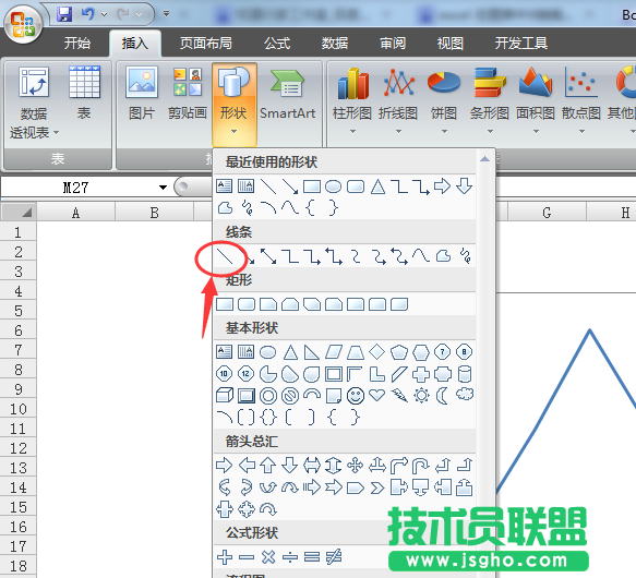 excel图表中怎么给X轴插入垂直线