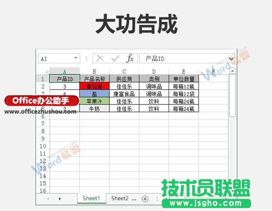 按单元格颜色对Excel数据进行排序的方法