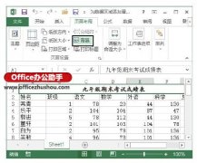 Excel 2013如何为数据区域添加背景图片