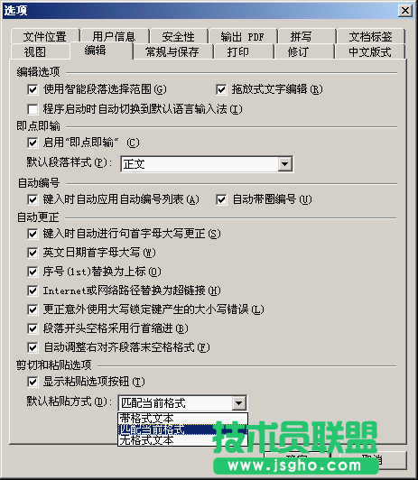 WPS文字粘贴格式教程