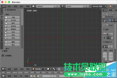blender怎么在场景中心位置创建模型?