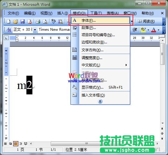 字体