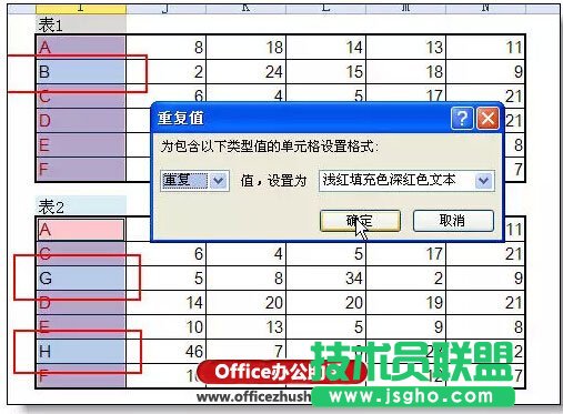 用最快的方法核对两个excel不同之处