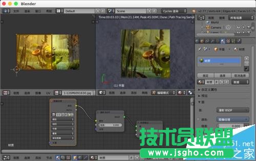 blender怎么使用节点给模型进行图片纹理贴图?   三联