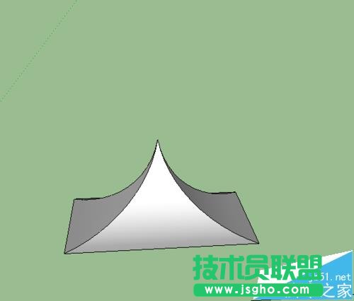 sketchup怎么绘制曲面屋顶?   三联