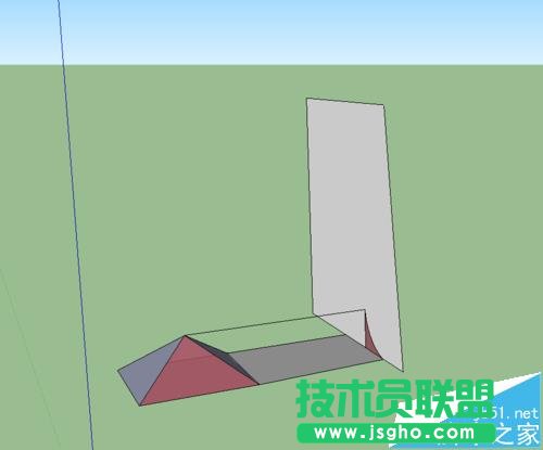sketchup怎么绘制曲面屋顶?