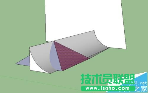 sketchup怎么绘制曲面屋顶?