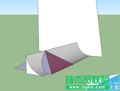 sketchup怎么绘制曲面屋顶?