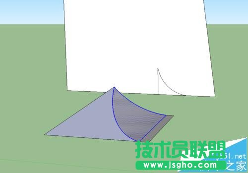 sketchup怎么绘制曲面屋顶?