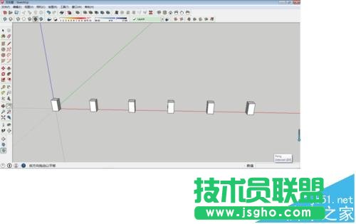 SketchUp怎么快速复制图形?