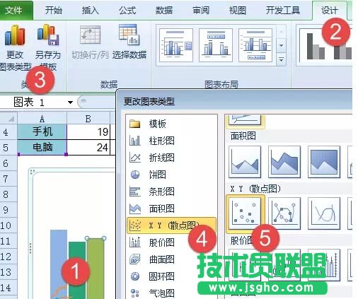 制作带涨跌箭头的柱形图
