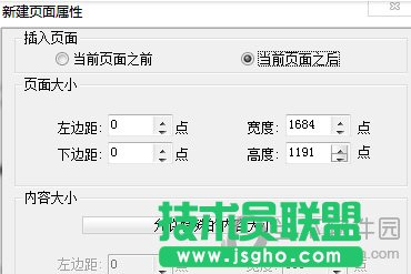 福昕PDF阅读器“新建页面属性”界面