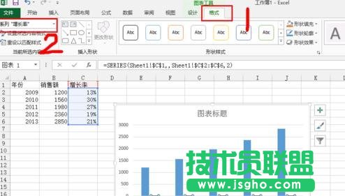 excel中如何添加次坐标轴
