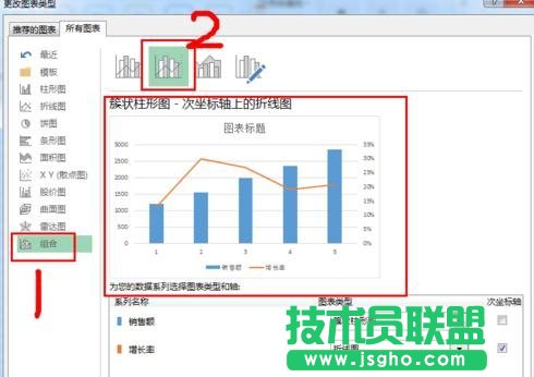excel中如何添加次坐标轴