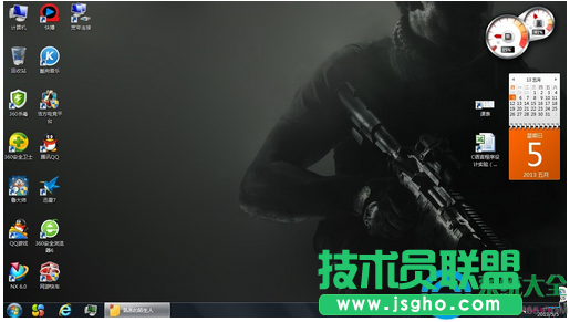 win7系统桌面小工具程序不见了怎么办？   三联