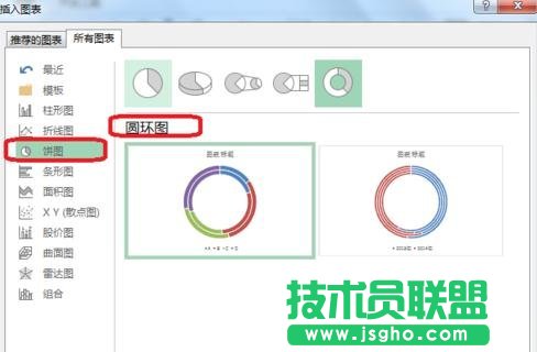 Excel中怎么制作环形图