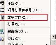 word表格文字方向调整