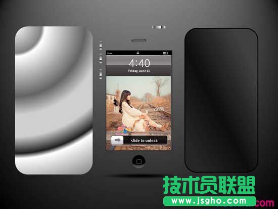 PPT怎么绘制iphone手机   三联