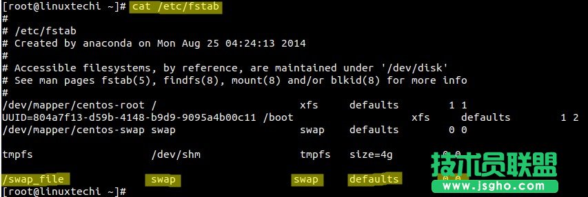 在Linux系统上使用交换文件扩展swap空间的方法
