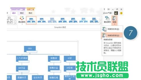 PPT怎么插入组织结构图