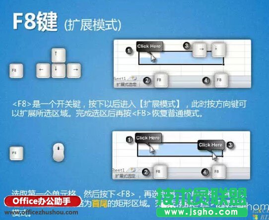 选取单元格区域的13种方法