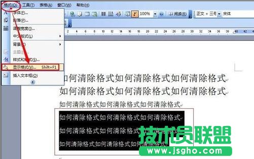 word怎么取消带格式的   三联
