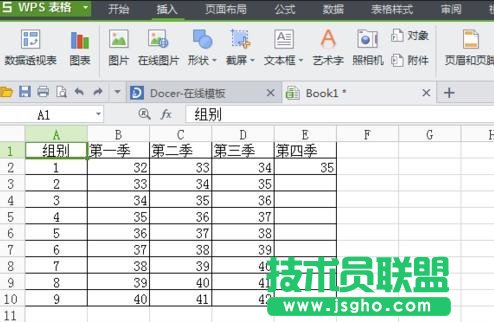 怎么将WPS表格数据制作成图表 三联