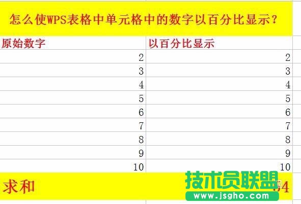 WPS表格中的数据怎么以百分比显示?   三联