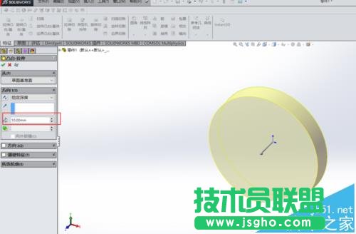 solidworks怎么拉伸凸台?