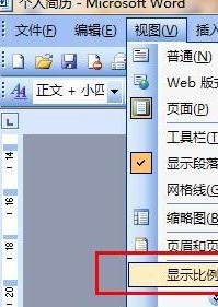 word如何放大和缩小文档的显示比例