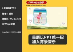 PPT幻灯片中加入背景音乐的方法