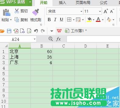 WPS表格中怎么插入饼形图?   三联