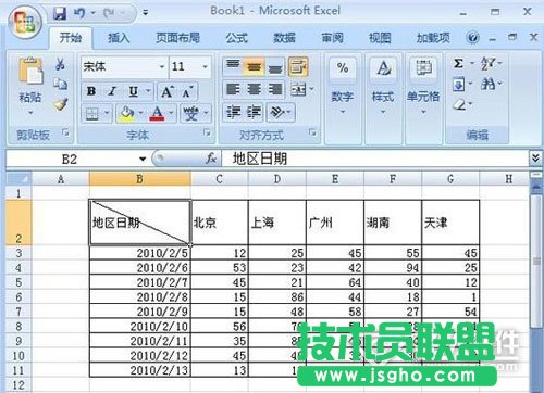 如何在Excel中画斜线3