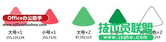 使用PPT绘制粉嫩西瓜的方法