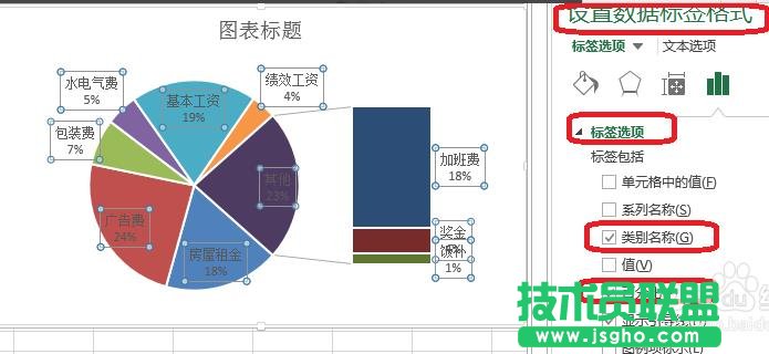 excel复合条饼图怎么绘制? 