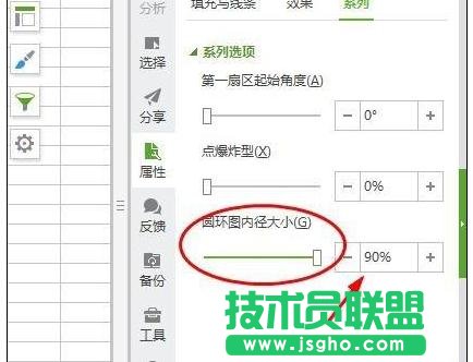wps表格中如何制作圆环图表