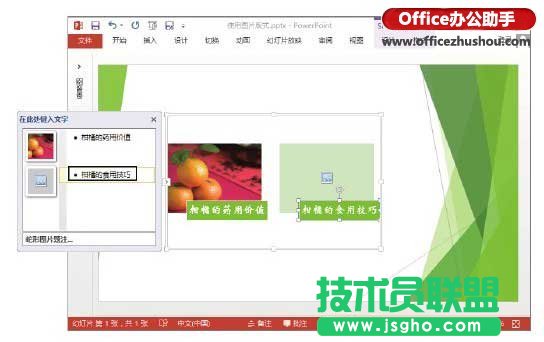 PowerPoint 2013图片版式功能的使用技巧