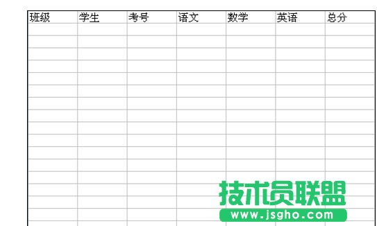 wps表格怎样制作成绩表 三联