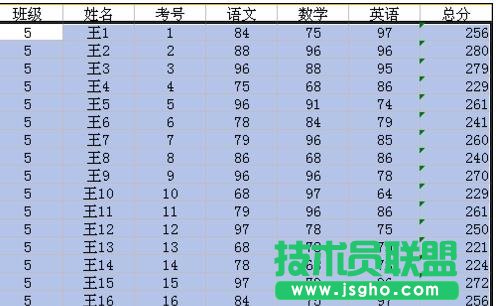 wps表格怎样制作成绩表