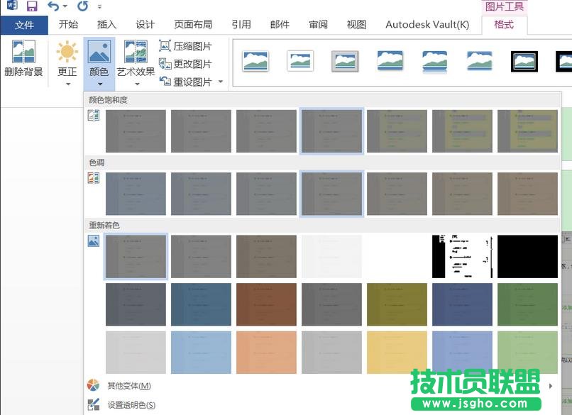 Word2016文档中的图片怎么调整亮度?
