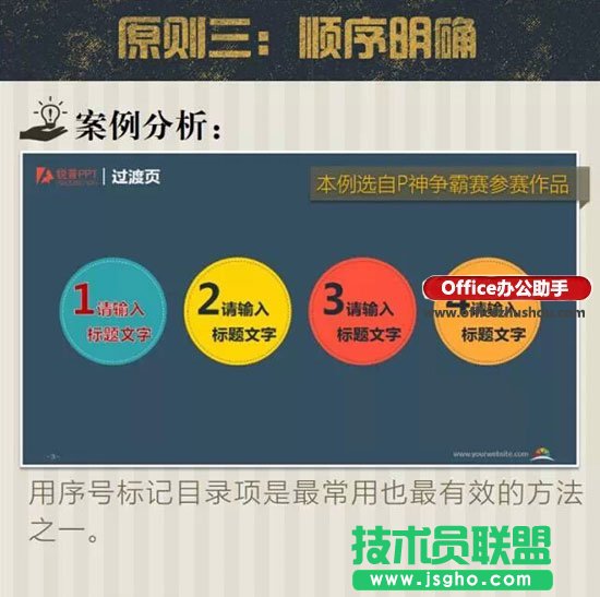 PPT目录页的四项基本原则