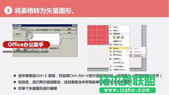巧用PPT中表格矢量化制作像素文字和像素图片