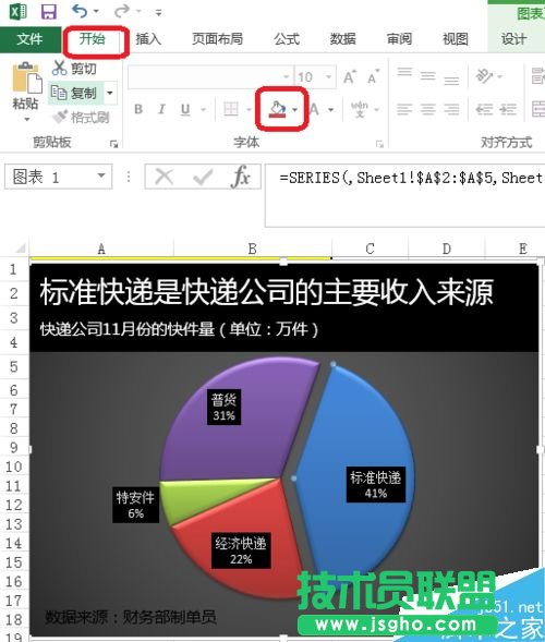Excel如何给图表进行配色?