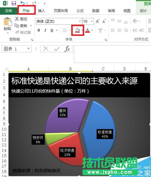 Excel如何给图表进行配色?
