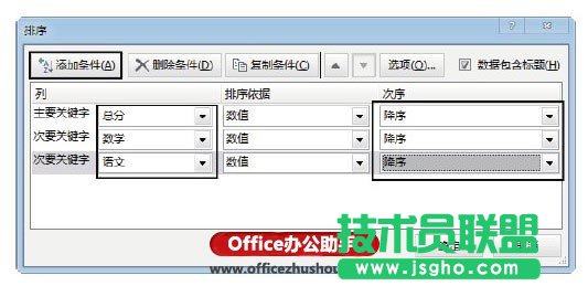 对Excel中数据进行单列排序和多列排序的方法